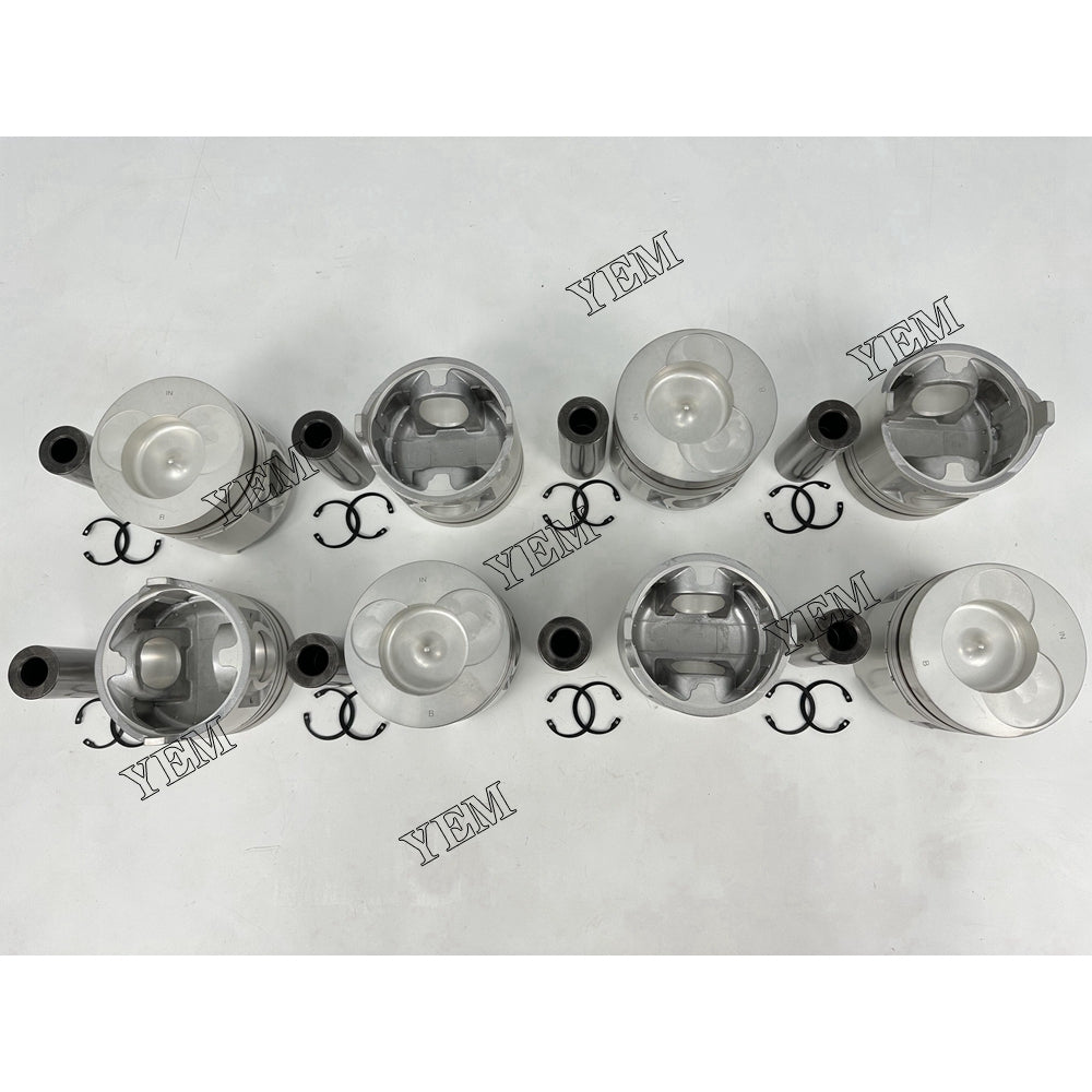 YEM Parts 8X Piston std size 138mm For Nissan RF8 diesel engine spare parts For Nissan