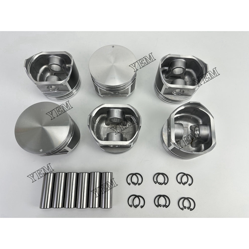 YEM Parts 6X Piston std size 99.5mm For Nissan TB45 diesel engine spare parts