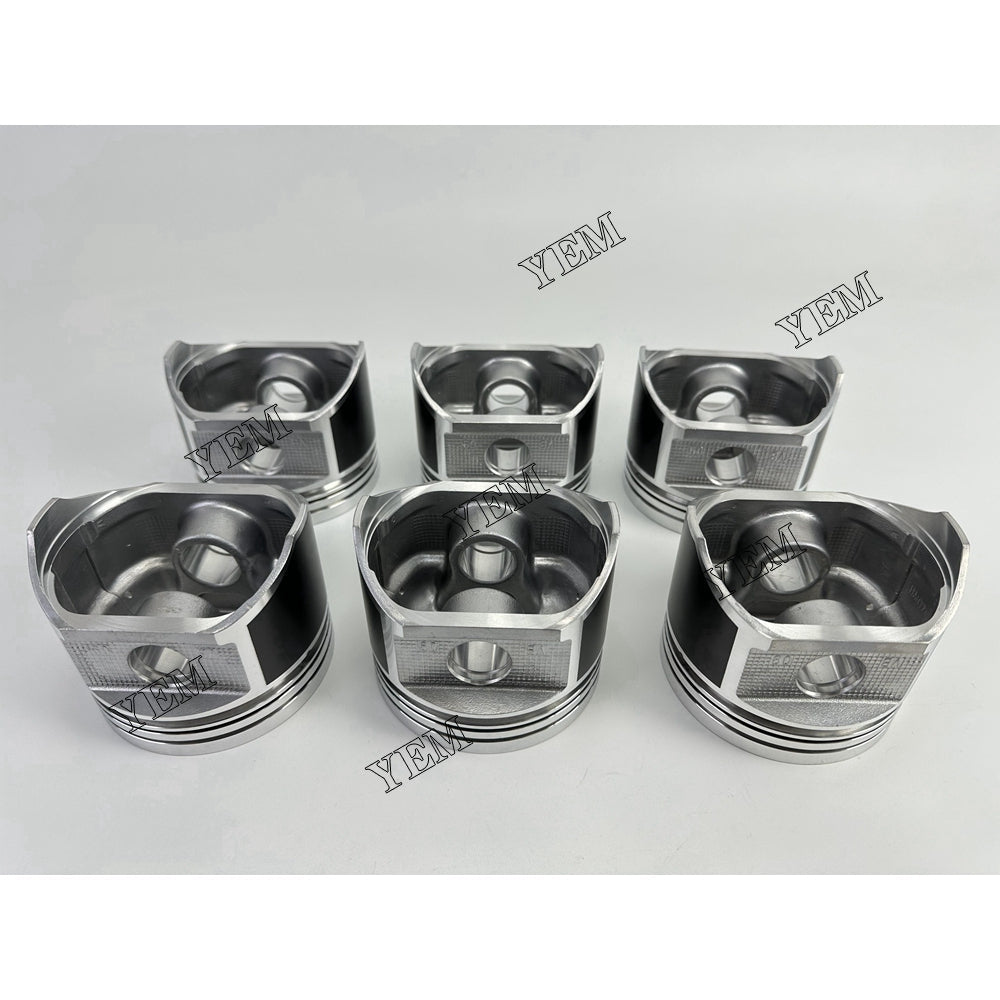 YEM Parts 6X Piston std size 99.5mm For Nissan TB45 diesel engine spare parts For Nissan
