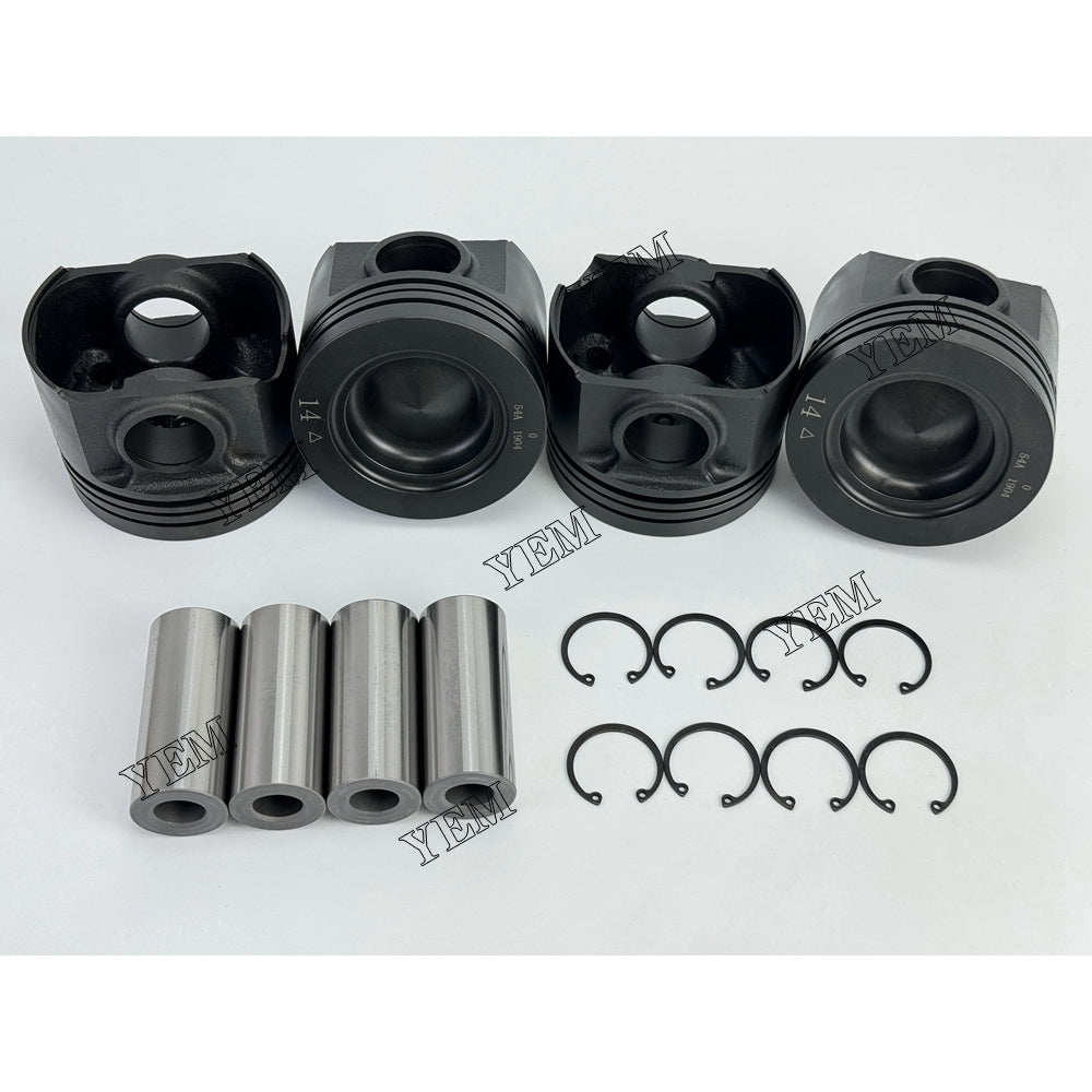 YEM Parts 4X 054A1904 Piston std size 112mm For Hino J05E Kobelco SK 250 1 excavator
