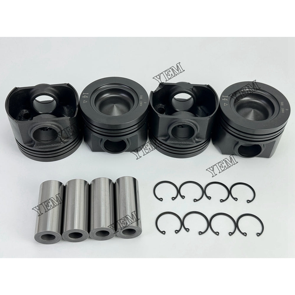 YEM Parts 4X 054A1904 Piston std size 112mm For Hino J05E Kobelco SK 250 1 excavator For Hino