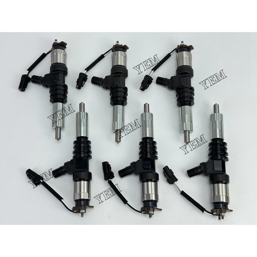 YEM Parts 6X ME302143 095000-5450 Fuel Injector For Mitsubishi 6M60 FD150AN forklift