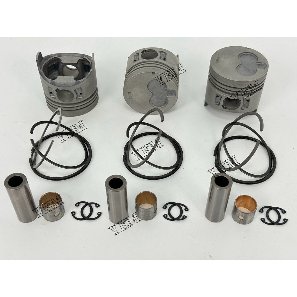 YEM Parts 3X 8-97176889-0 Piston With Rings For Isuzu 3LA1 heavy truck Engine