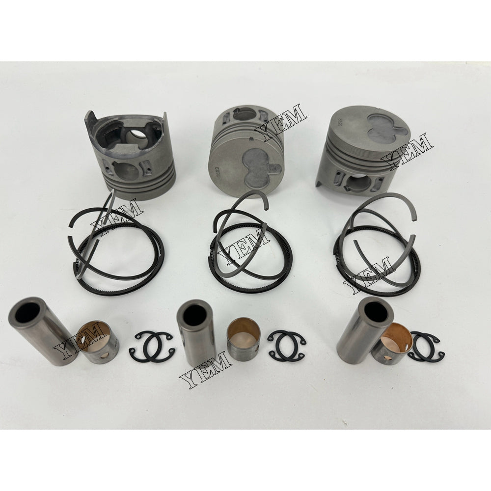 YEM Parts 3X 8-97176889-0 Piston With Rings For Isuzu 3LA1 heavy truck Engine For Isuzu