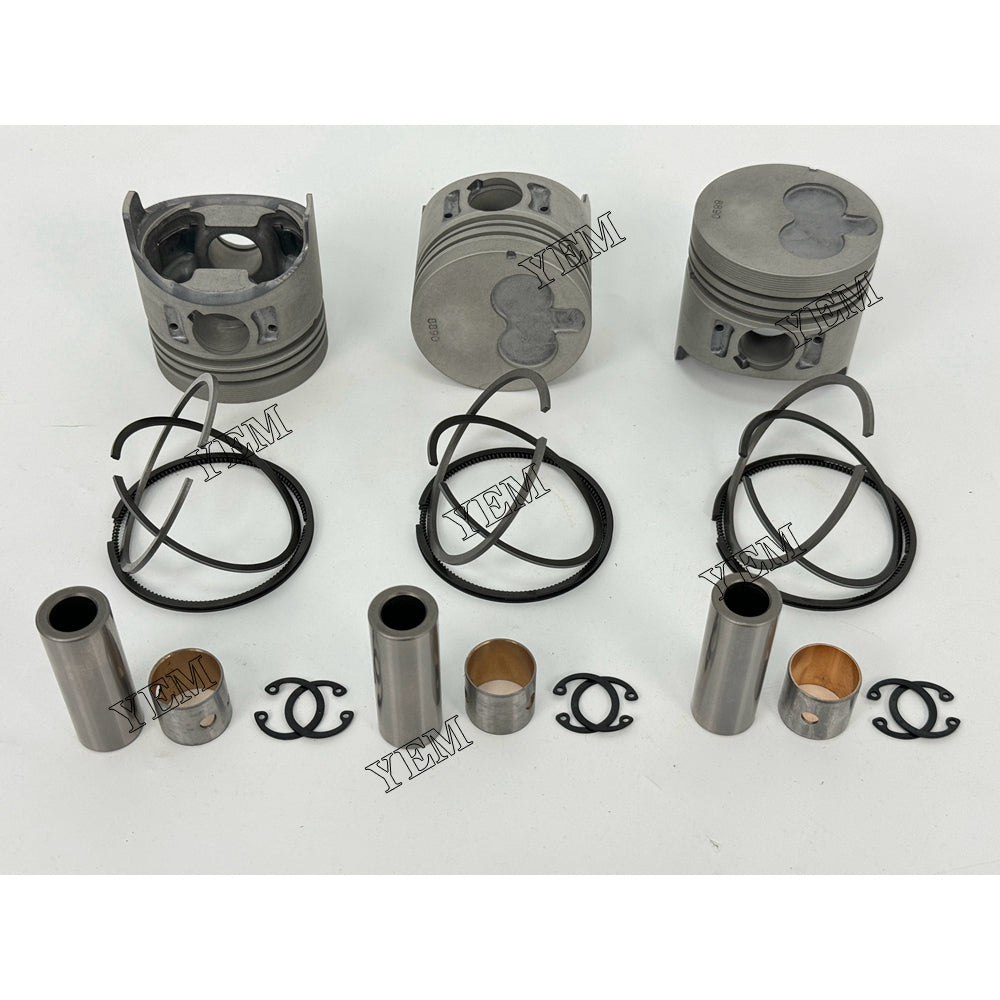 YEM Parts 3X 8-97176889-0 Piston With Rings For Isuzu 3LA1 heavy truck Engine For Isuzu