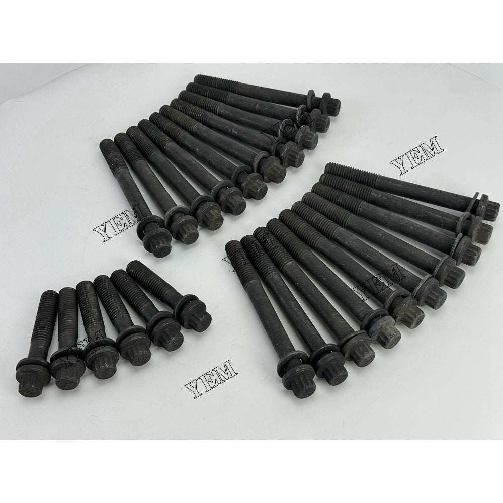 YEM Parts 26X 1-09070043-1 1-09070044-1 Cylinder Head Bolt For Isuzu 6SD1 truck Engine For Isuzu