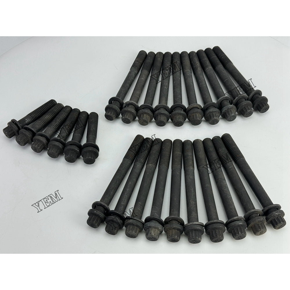 YEM Parts 26X 1-09070043-1 1-09070044-1 Cylinder Head Bolt For Isuzu 6SD1 truck Engine For Isuzu