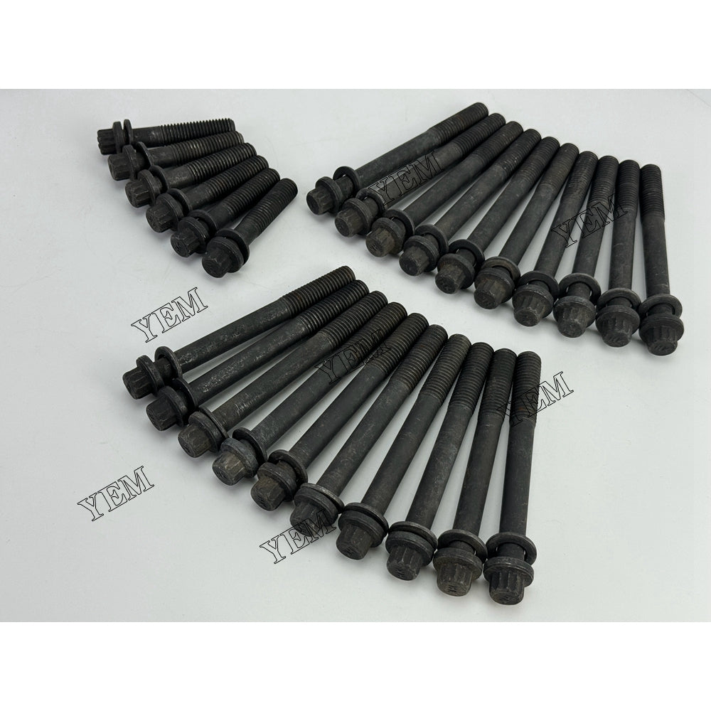 YEM Parts 26X 1-09070043-1 1-09070044-1 Cylinder Head Bolt For Isuzu 6SD1 truck Engine For Isuzu