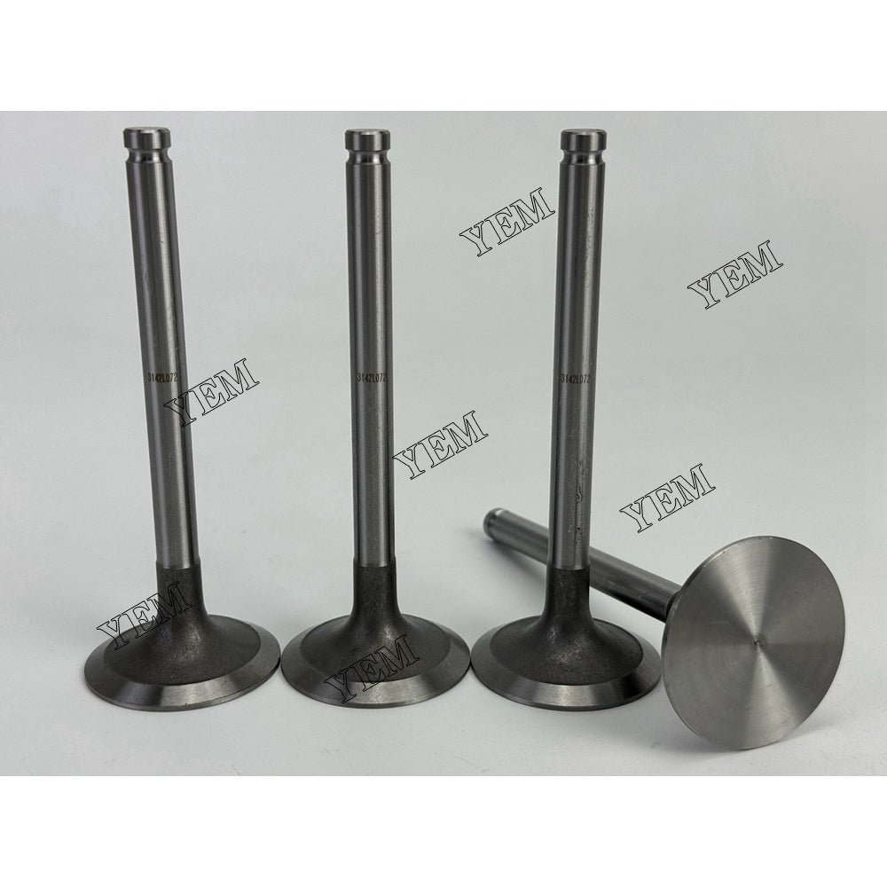YEM Parts 4X 3142L072 Intake Valve For Perkins 4.236 generator set Engine