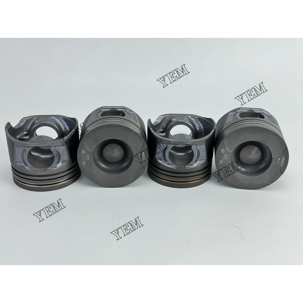 YEM Parts 4X Piston std size 96mm For Toyota 1KD 40-8 FD 45 N Blade diesel forklift Engine For Toyota