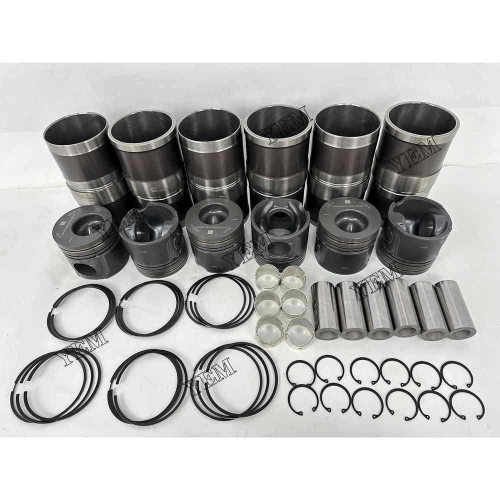 YEM Parts 6X 5343091 Cylinder Liner Kit For Cummins 6LTAA9.3 Engine For Cummins