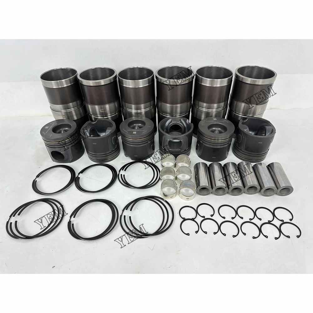 YEM Parts 6X 5343091 Cylinder Liner Kit For Cummins 6LTAA9.3 Engine For Cummins