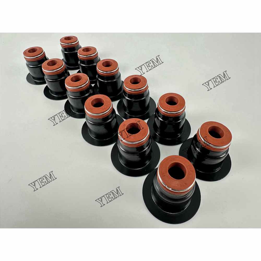 YEM Parts 12X Valve Oil Seal For Cummins 6LTAA9.3 excavator diesel engine For Cummins