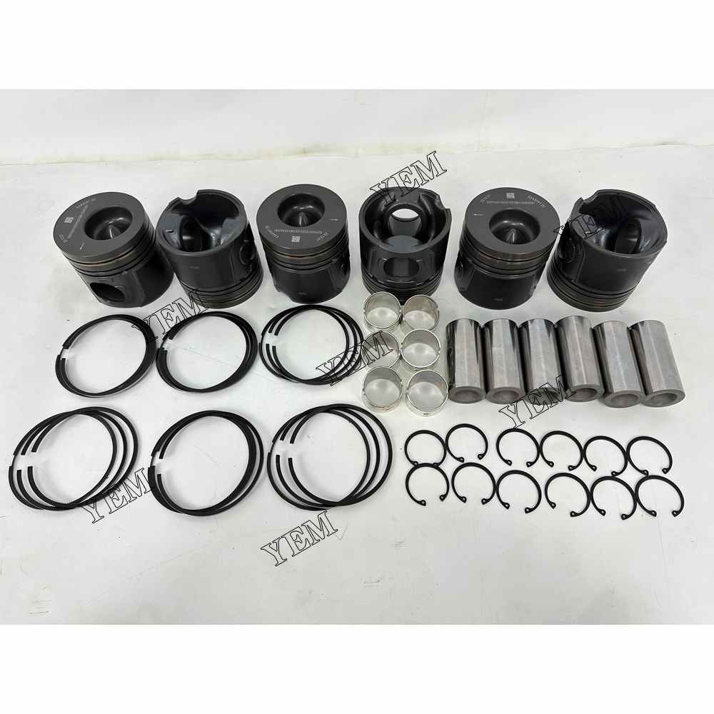 YEM Parts 6X 5343091 Piston With Rings For Cummins 6LTAA9.3 Engine