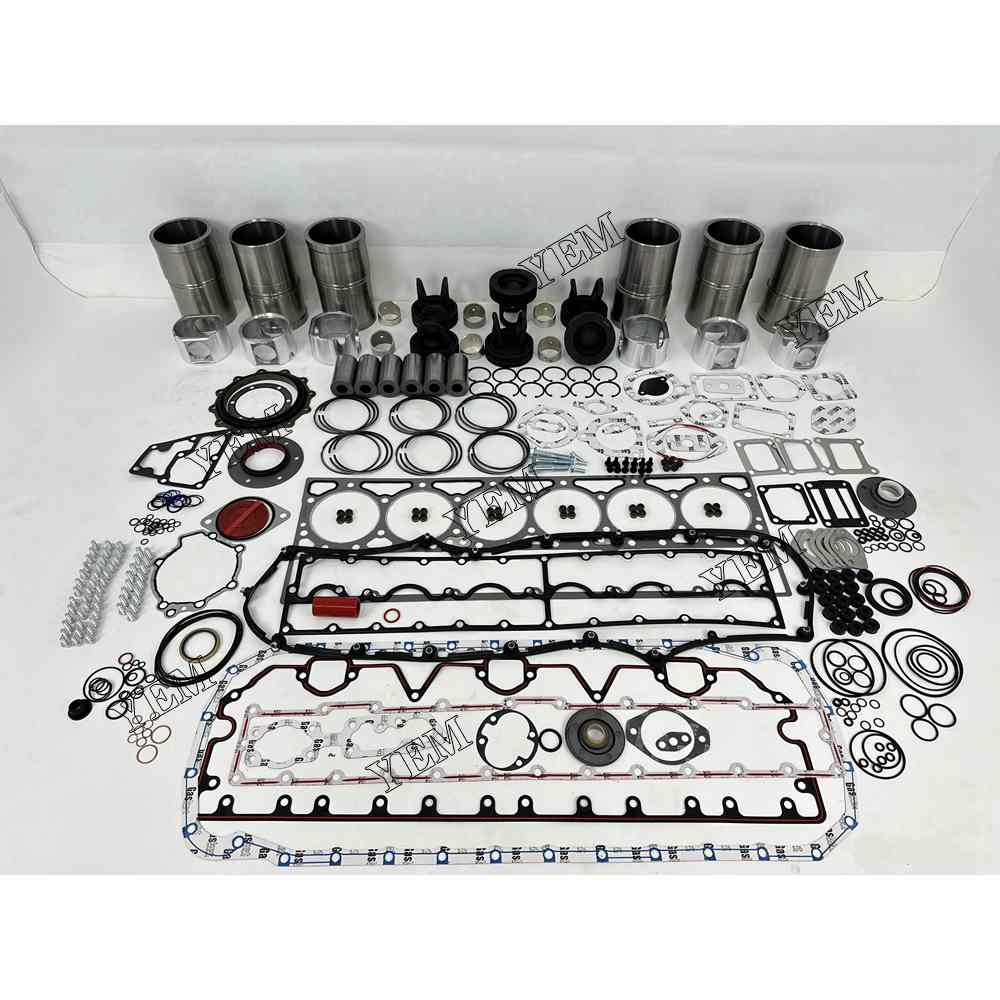 YEM Parts 6X Overhaul Kit With Gasket Set For Cummins M11 O&K RH 23.5 excavator Engine For Cummins