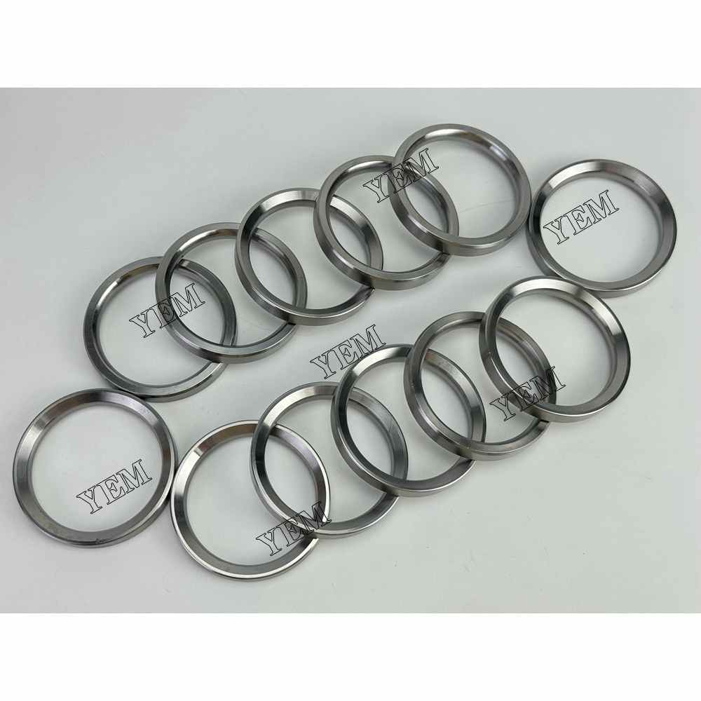 YEM Parts 12X 4006184 Intake Valve Seat For Cummins QSK23 Hitachi EX1200-6 excavator For Cummins