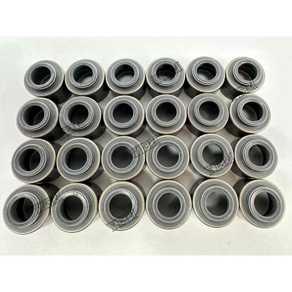 YEM Parts 24X Valve Oil Seal For Cummins QSK23 Hitachi EX 1200-6 excavator Engine