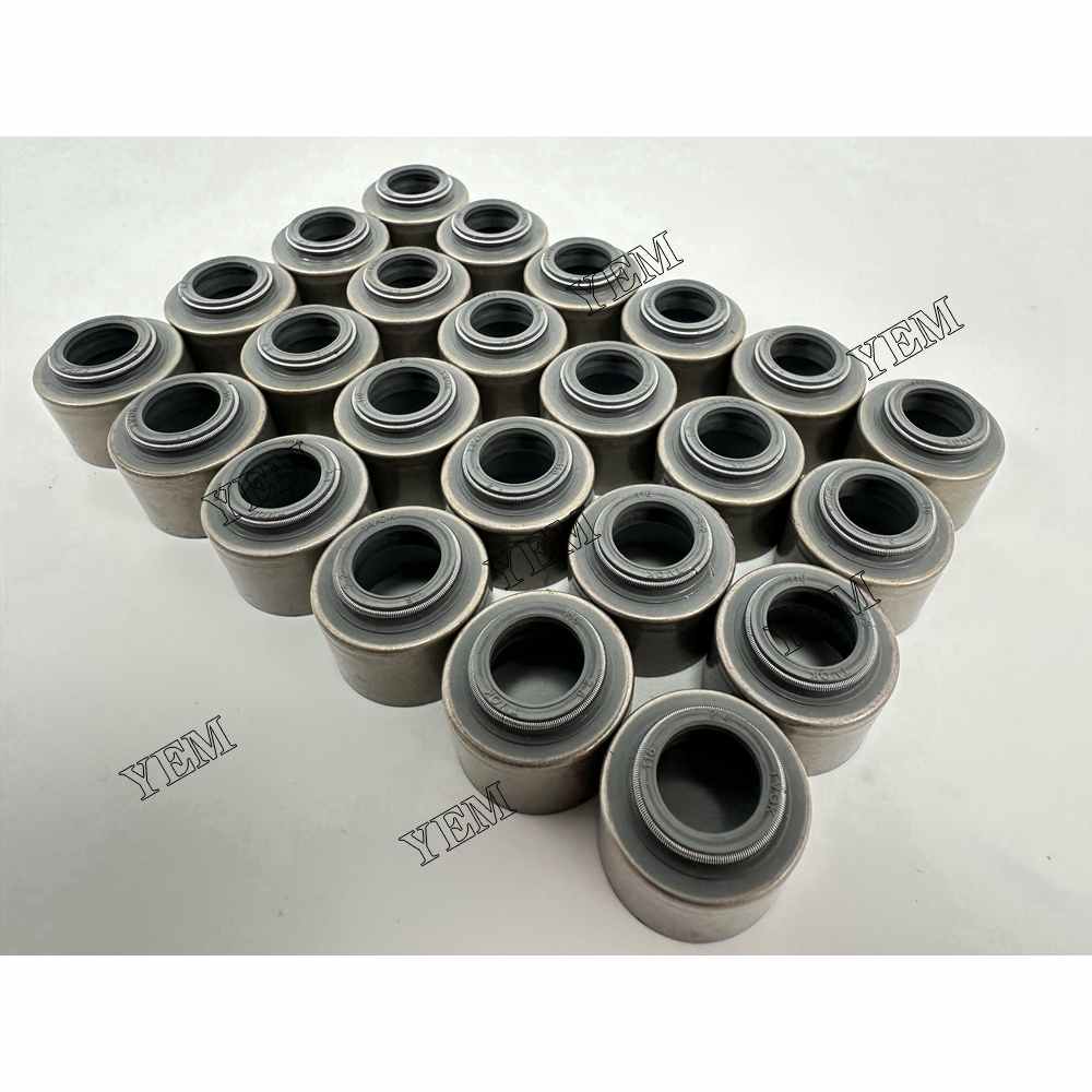 YEM Parts 24X Valve Oil Seal For Cummins QSK23 Hitachi EX 1200-6 excavator Engine For Cummins