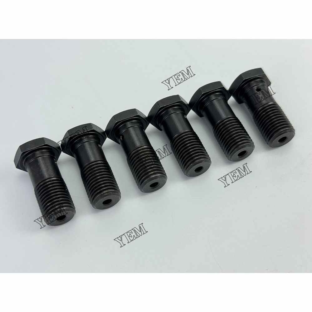 YEM Parts 6X Oil Nozzle Screw For Doosan D1146 Solar 170 W-III excavator Engine For Doosan