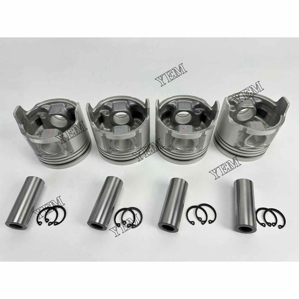 YEM Parts 4X Piston std size 86mm For Mazda R2 diesel engine spare parts For Mazda