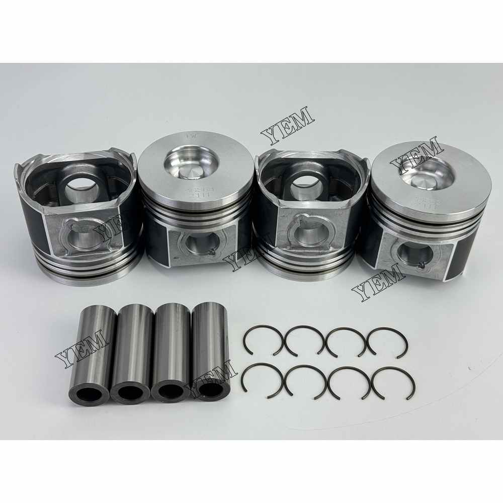 YEM Parts 4PCS Part Number 1G363-21110 Pistons STD For Kubota V2003 Engine