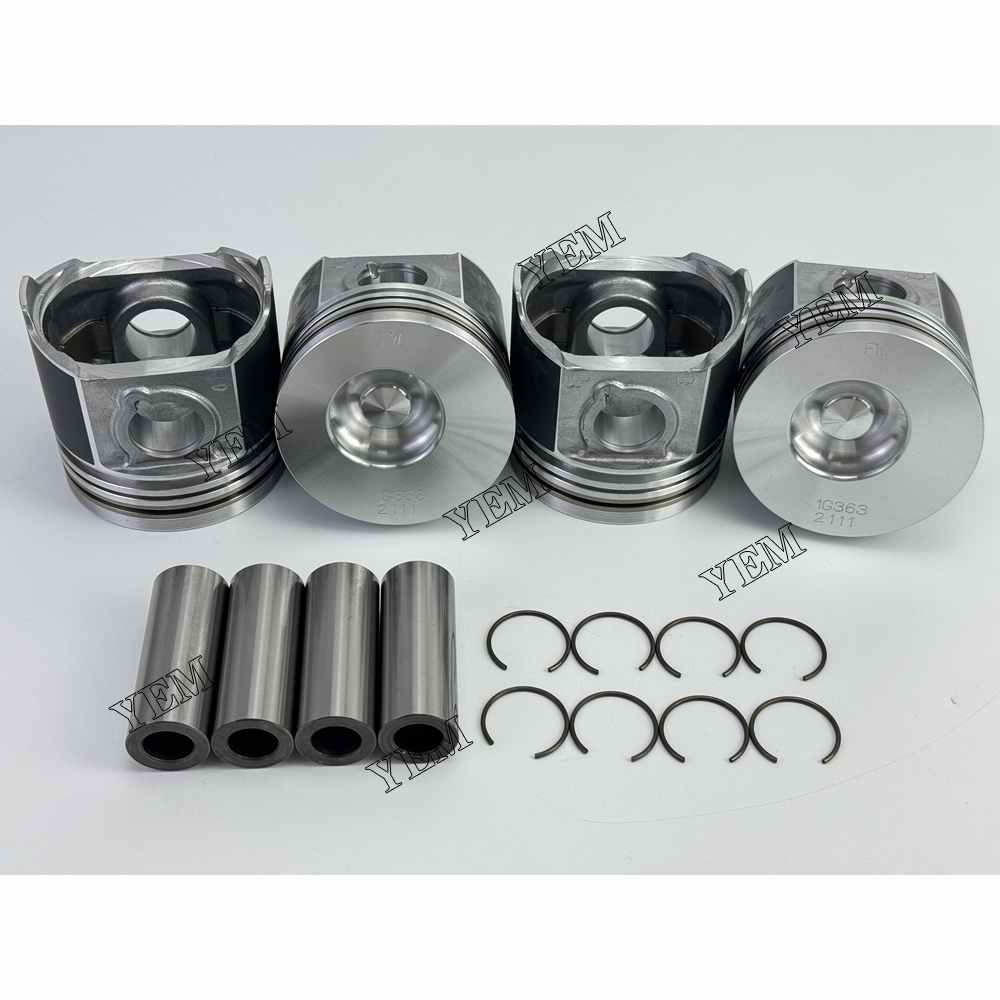 YEM Parts 4PCS Part Number 1G363-21110 Pistons STD For Kubota V2003 Engine For Kubota