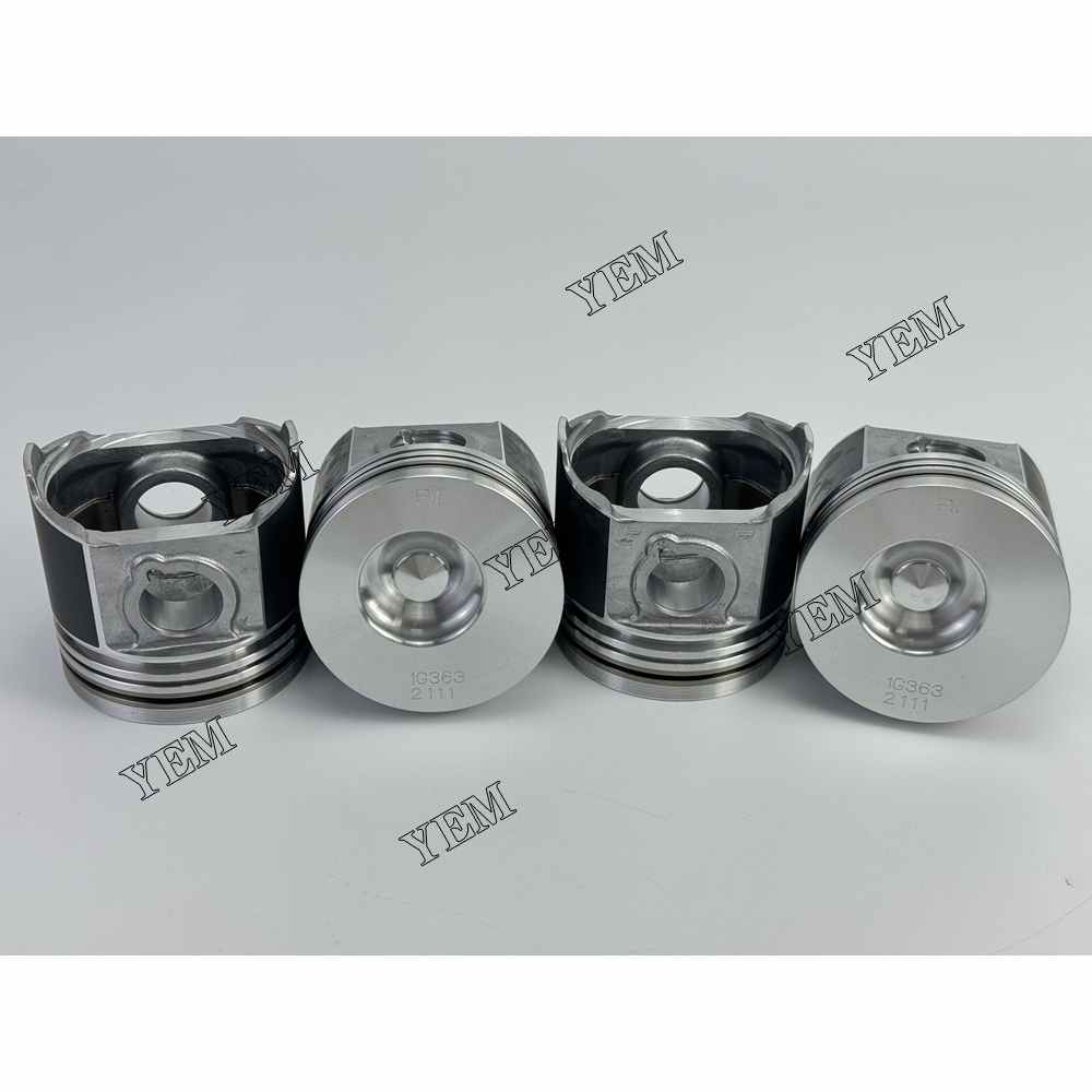 YEM Parts 4PCS Part Number 1G363-21110 Pistons STD For Kubota V2003 Engine For Kubota