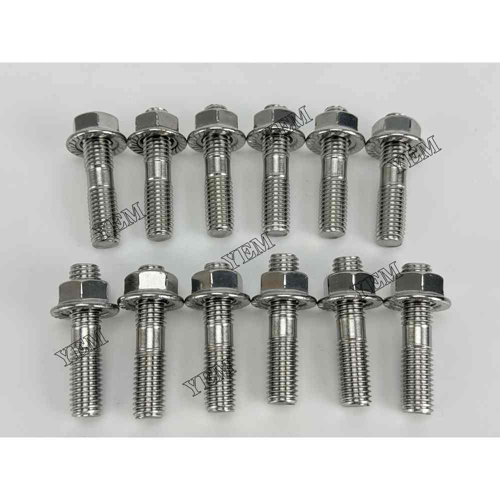 YEM Parts For Mitsubishi Exhaust manifold screws 6D34 Engine Spare Parts