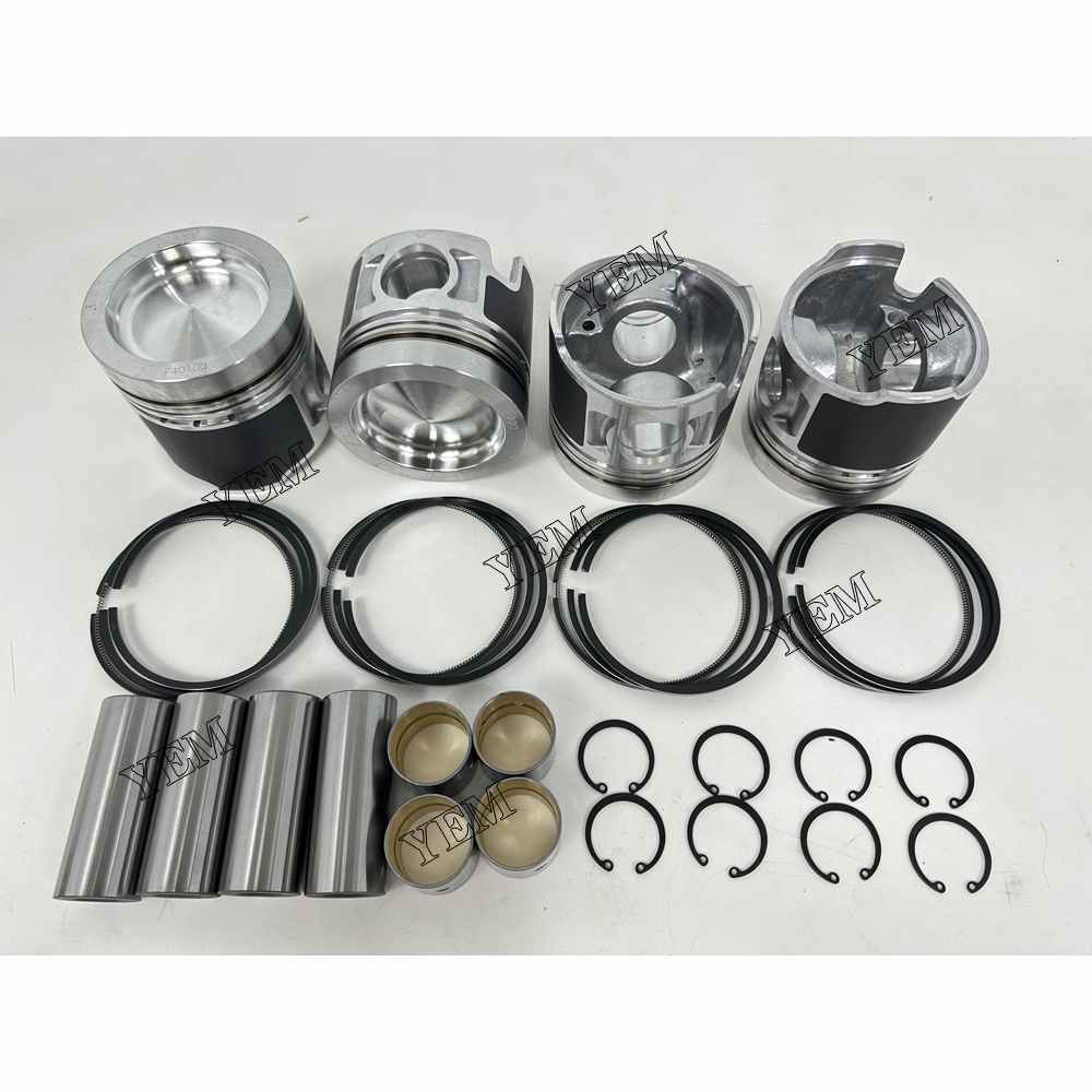 YEM Parts 4PCS For Mitsubishi Piston and Ring set D04FD Engine Spare Parts For Mitsubishi