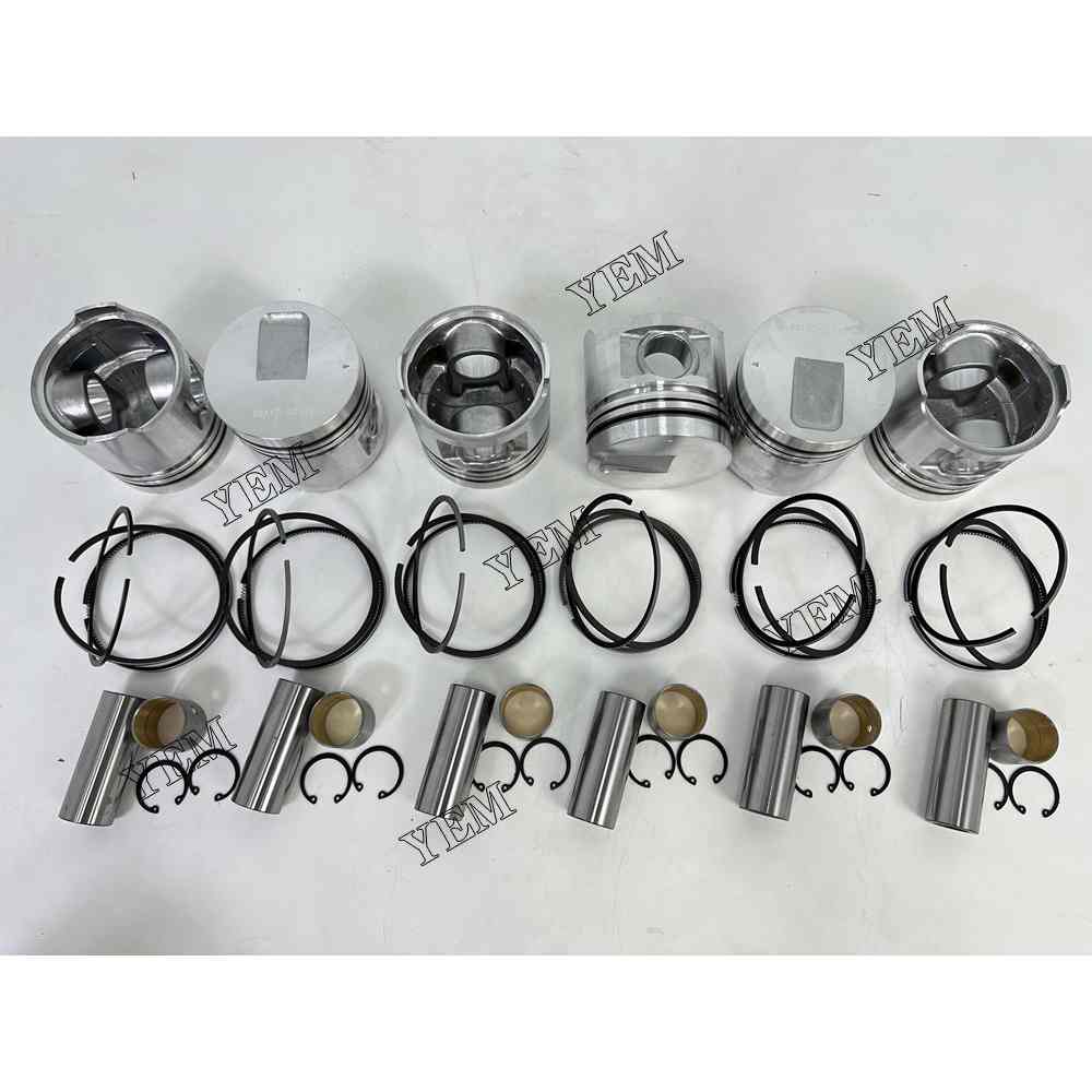 YEM Parts For Mitsubishi Piston and Ring set S6S Engine Spare Parts