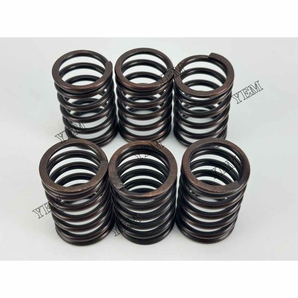 YEM Parts 6PCS For Isuzu Valve Spring 3LD1 Engine Spare Parts Hanix H 36 R excavator