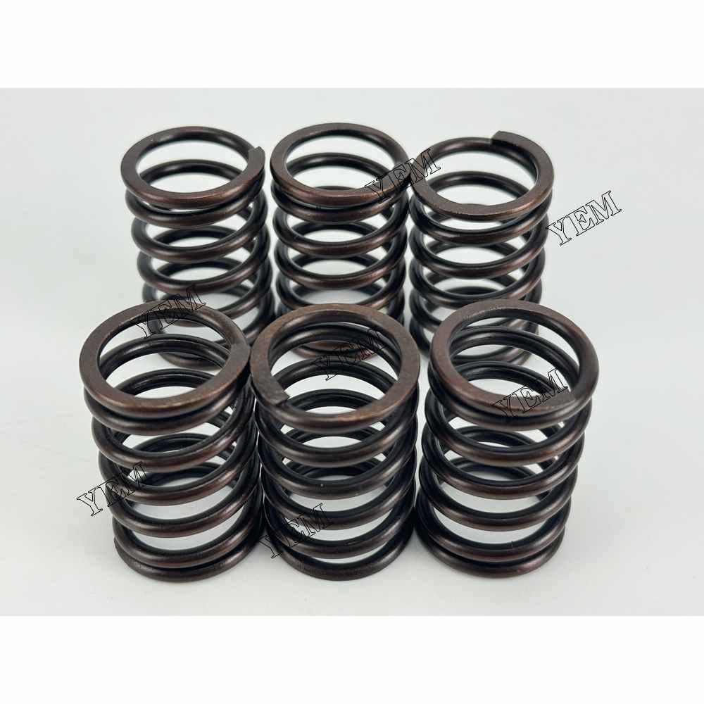 YEM Parts 6PCS For Isuzu Valve Spring 3LD1 Engine Spare Parts Hanix H 36 R excavator For Isuzu