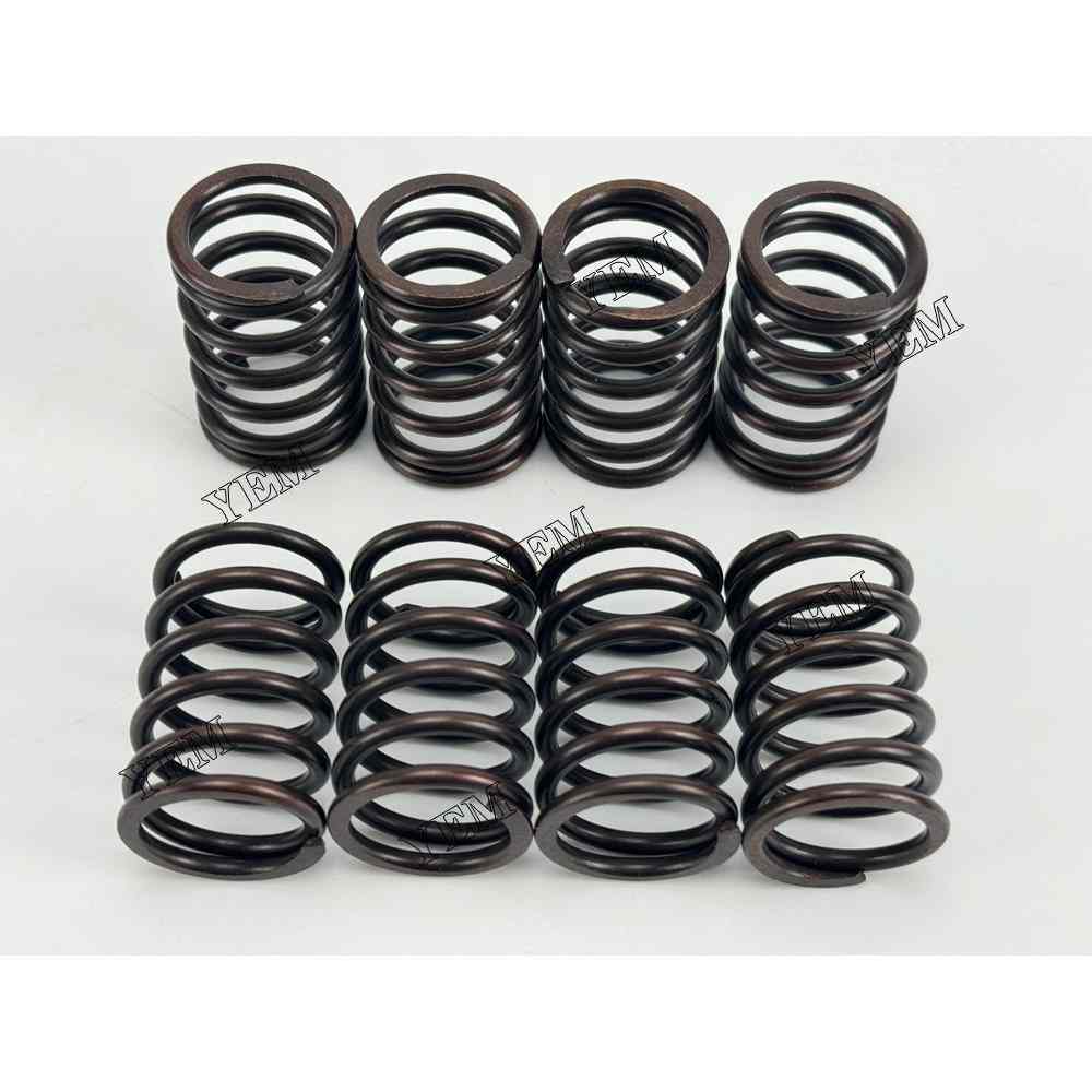 YEM Parts 8PCS For Isuzu Valve Spring 4LE1 Engine Fiat Kobelco EX 50-U excavator For Isuzu