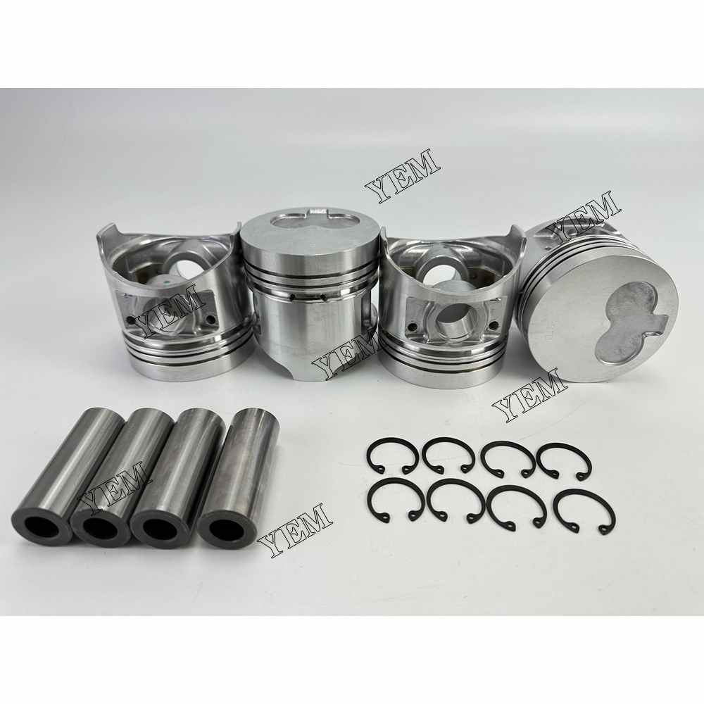 YEM Parts 4PCS For Shibaura Pistons STD N844 Engine Spare Parts ST450 ST460 Tractor