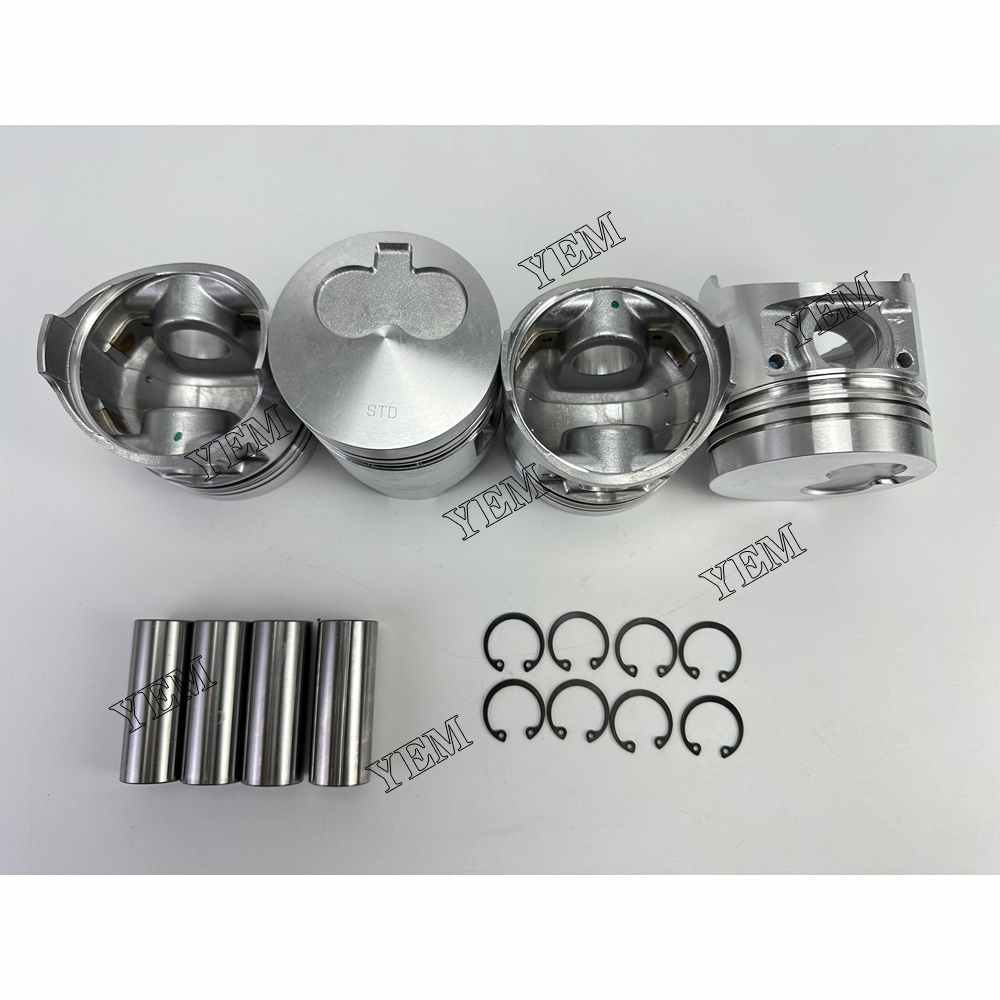 YEM Parts 4PCS For Shibaura Pistons STD N844 Engine Spare Parts ST450 ST460 Tractor For Shibaura