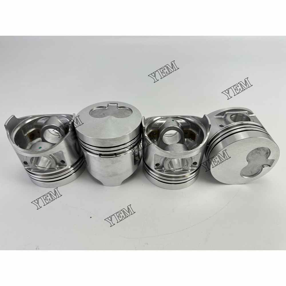YEM Parts 4PCS For Shibaura Pistons STD N844 Engine Spare Parts ST450 ST460 Tractor For Shibaura