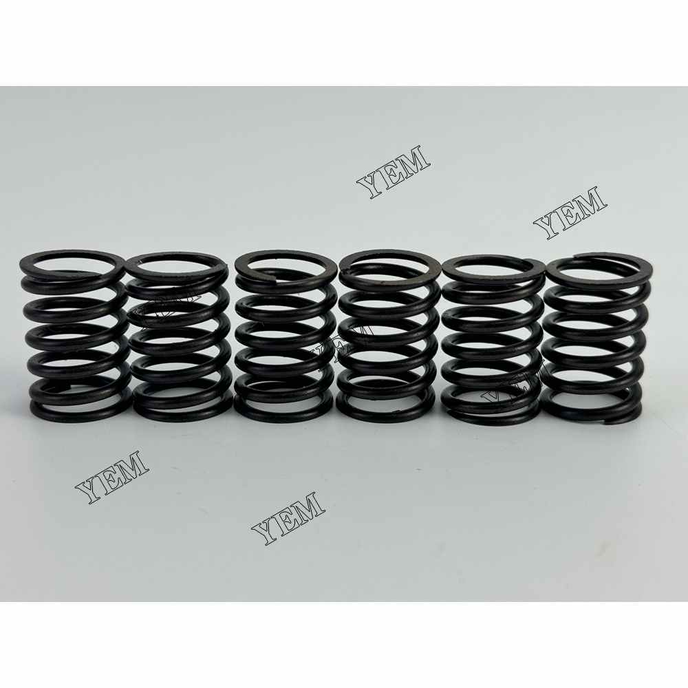 YEM Parts 6PCS For Yanmar Valve Spring 3TNE68 Engine Spare Parts 4010 AC-16 tractor For Yanmar