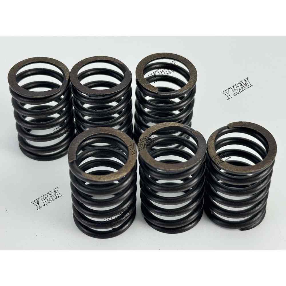 YEM Parts 6PCS For Yanmar Valve Spring 3TNE68 Engine Spare Parts 4010 AC-16 tractor For Yanmar