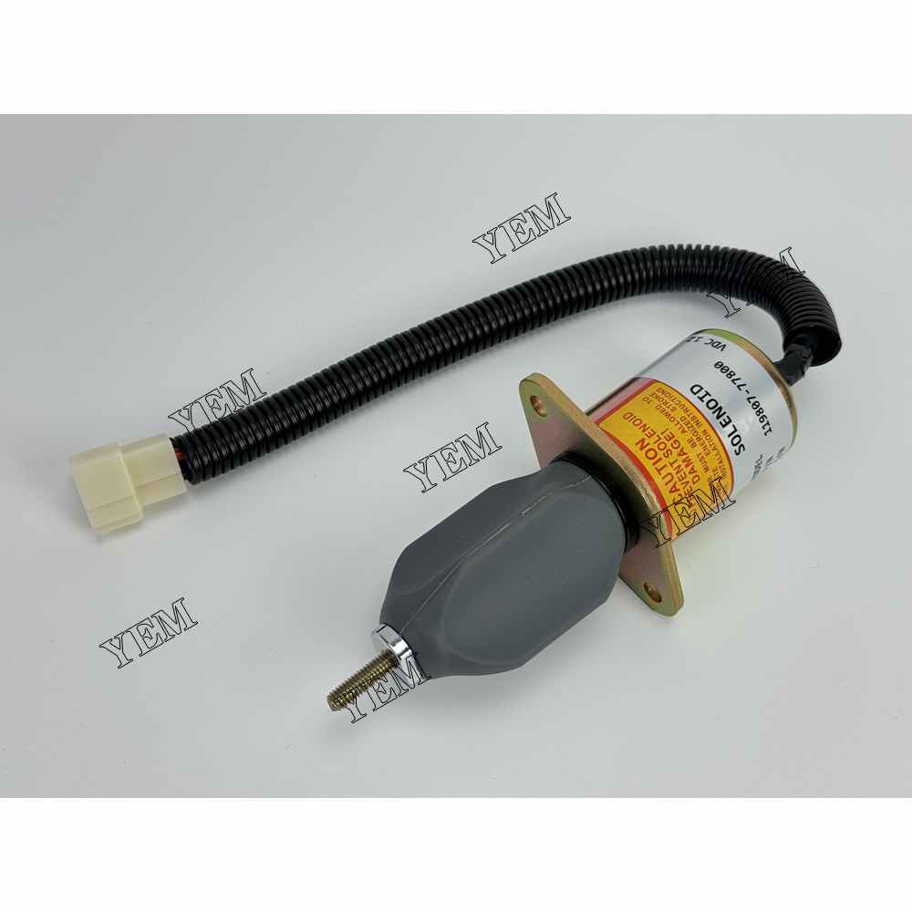 YEM Parts 119807-77800 1753ES12A3UC5B1S1 Solenoid Valve for Yanmar 4TNE94 Fit Tractor For Yanmar