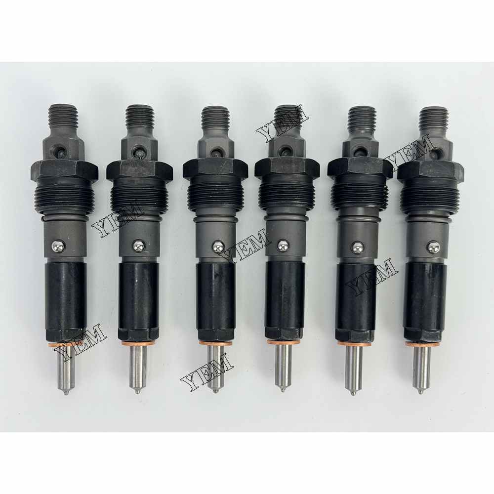 YEM Parts 6PCS Part Number KDAL59P5 Fuel Injector For Cummins 6BT Engine