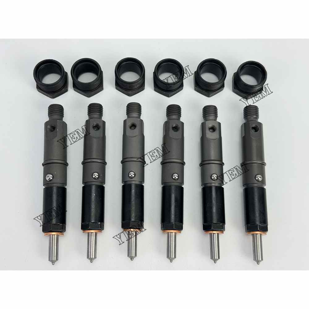 YEM Parts 6PCS Part Number KDAL59P5 Fuel Injector For Cummins 6BT Engine For Cummins
