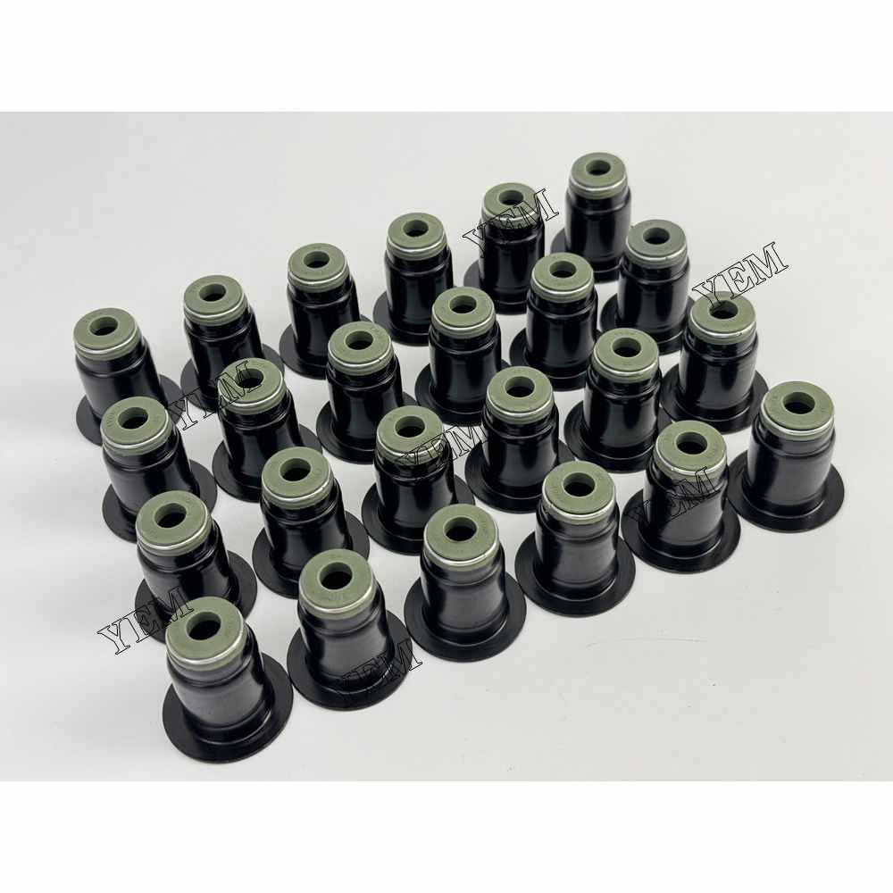 YEM Parts 24 PC For Cummins Valve Oil Seal N14 Engine Komatsu PC600LC-6 excavator For Cummins