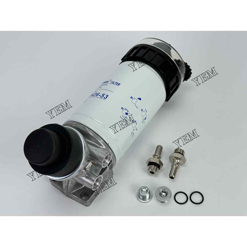 YEM Parts 318-8064 2656F853 Fuel Filter Assembly for Caterpillar C6.6 Fit Pipe Layer