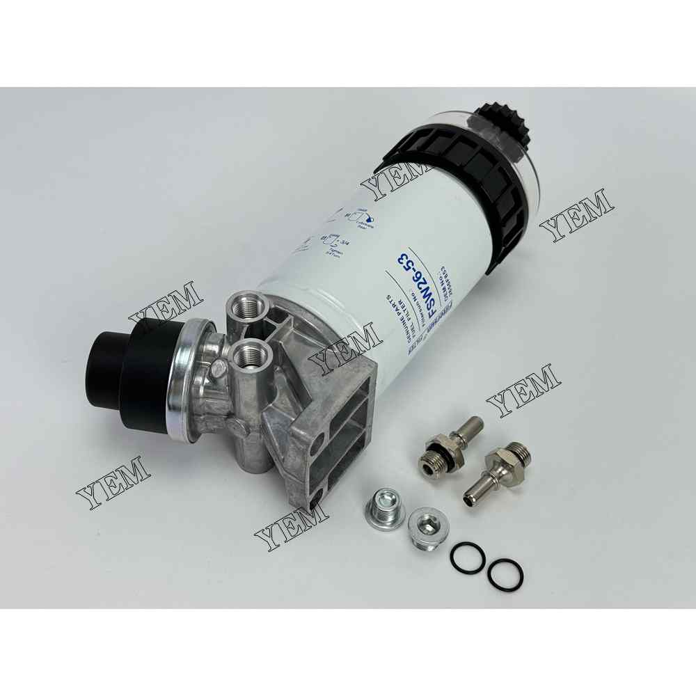 YEM Parts 318-8064 2656F853 Fuel Filter Assembly for Caterpillar C6.6 Fit Pipe Layer For Caterpillar
