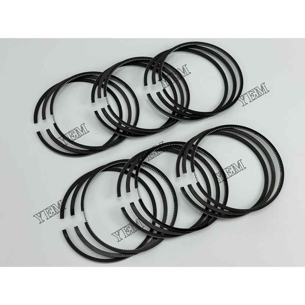 YEM Parts 6PCS Part Number RE55512 Piston Ring STD Size For John Deere 6068 Engine For John Deere