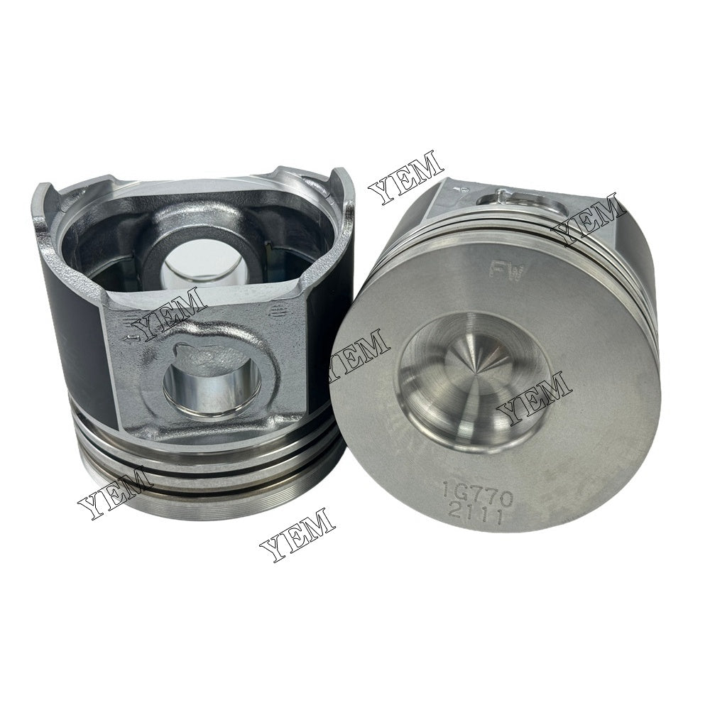 YEM Parts 4PCS Part Number 1G770-21111 Pistons STD For Kubota V2003 Engine For Kubota