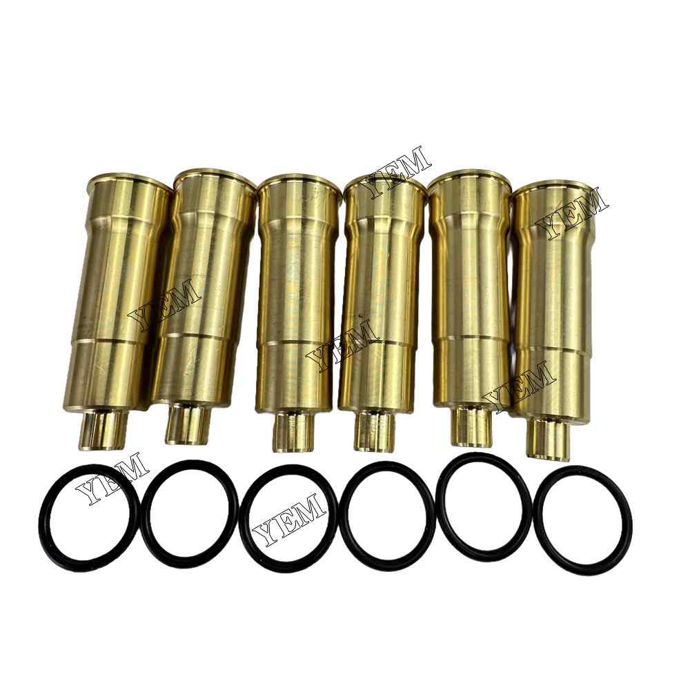 YEM Parts 6PCS For Mitsubishi Fuel Injector Nozzle sleeve 6D15 Engine Spare Parts For Mitsubishi