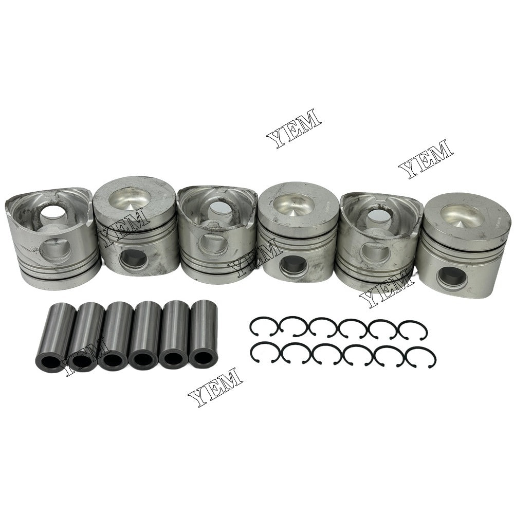 YEM Parts ME045060 Pistons STD For Mitsubishi 6D16 Engine Hidromek HMK 300 LC excavator