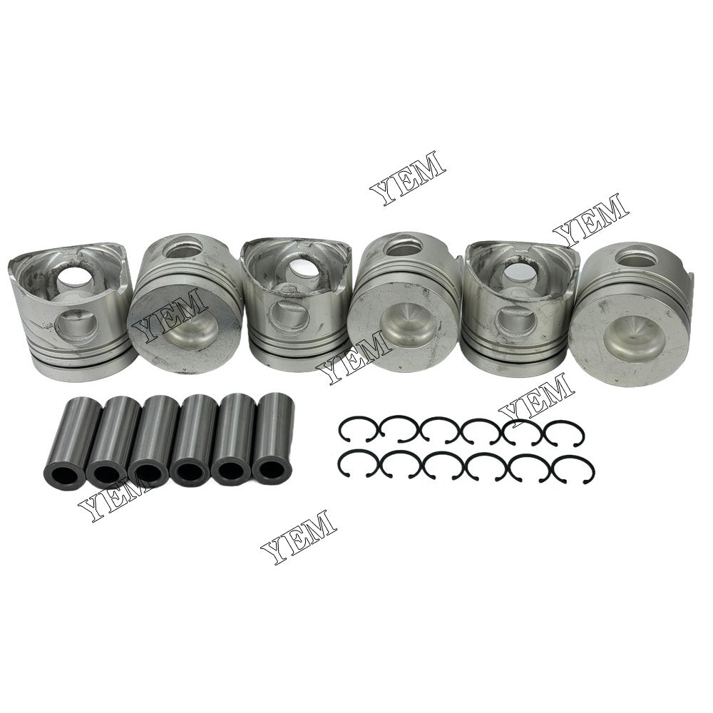 YEM Parts ME045060 Pistons STD For Mitsubishi 6D16 Engine Hidromek HMK 300 LC excavator For Mitsubishi