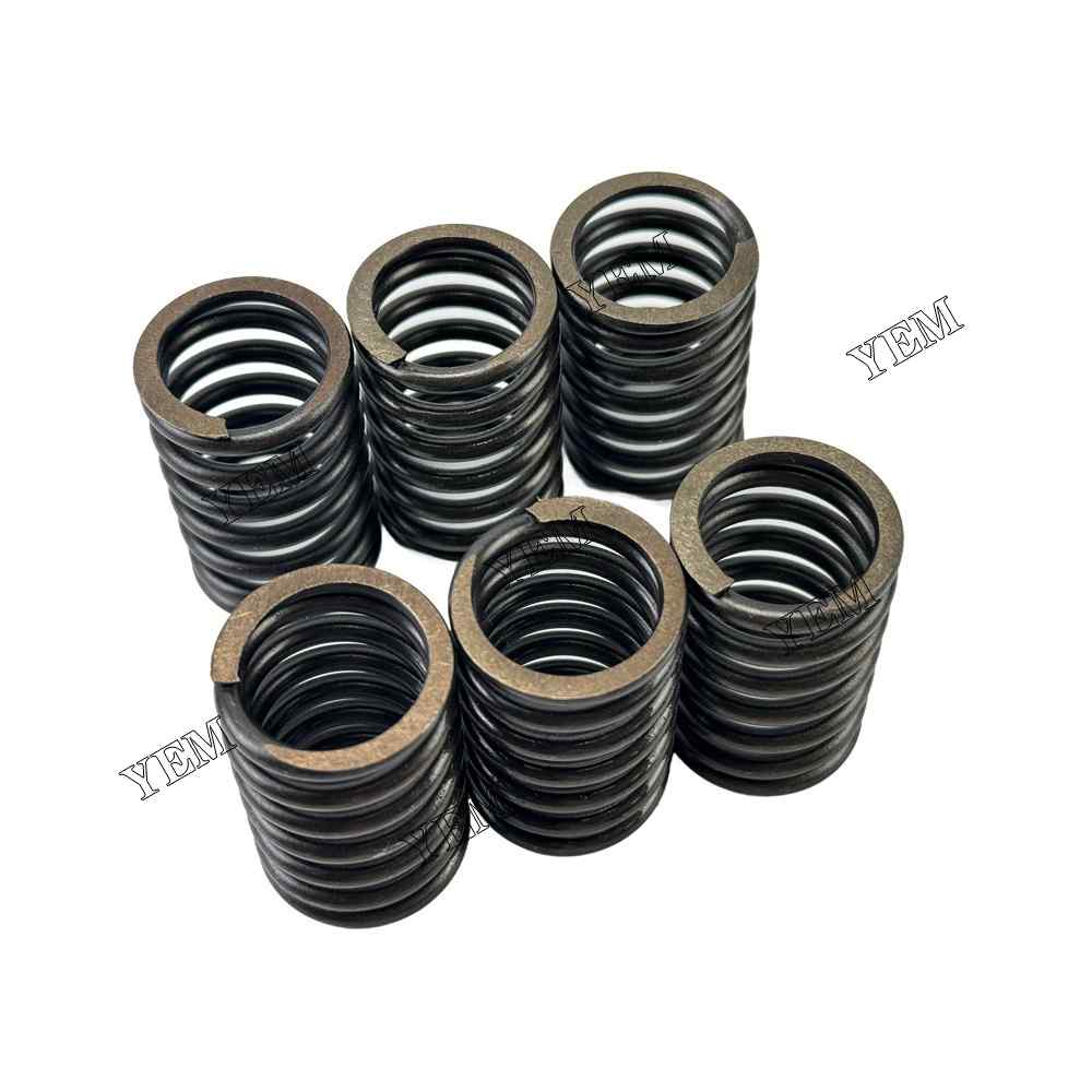 YEM Parts 6PCS For Mitsubishi Valve Spring K3E Engine Spare Parts Moffett M 1601 SM For Mitsubishi